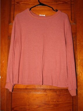 Pink Lily Rust Red Knit Top